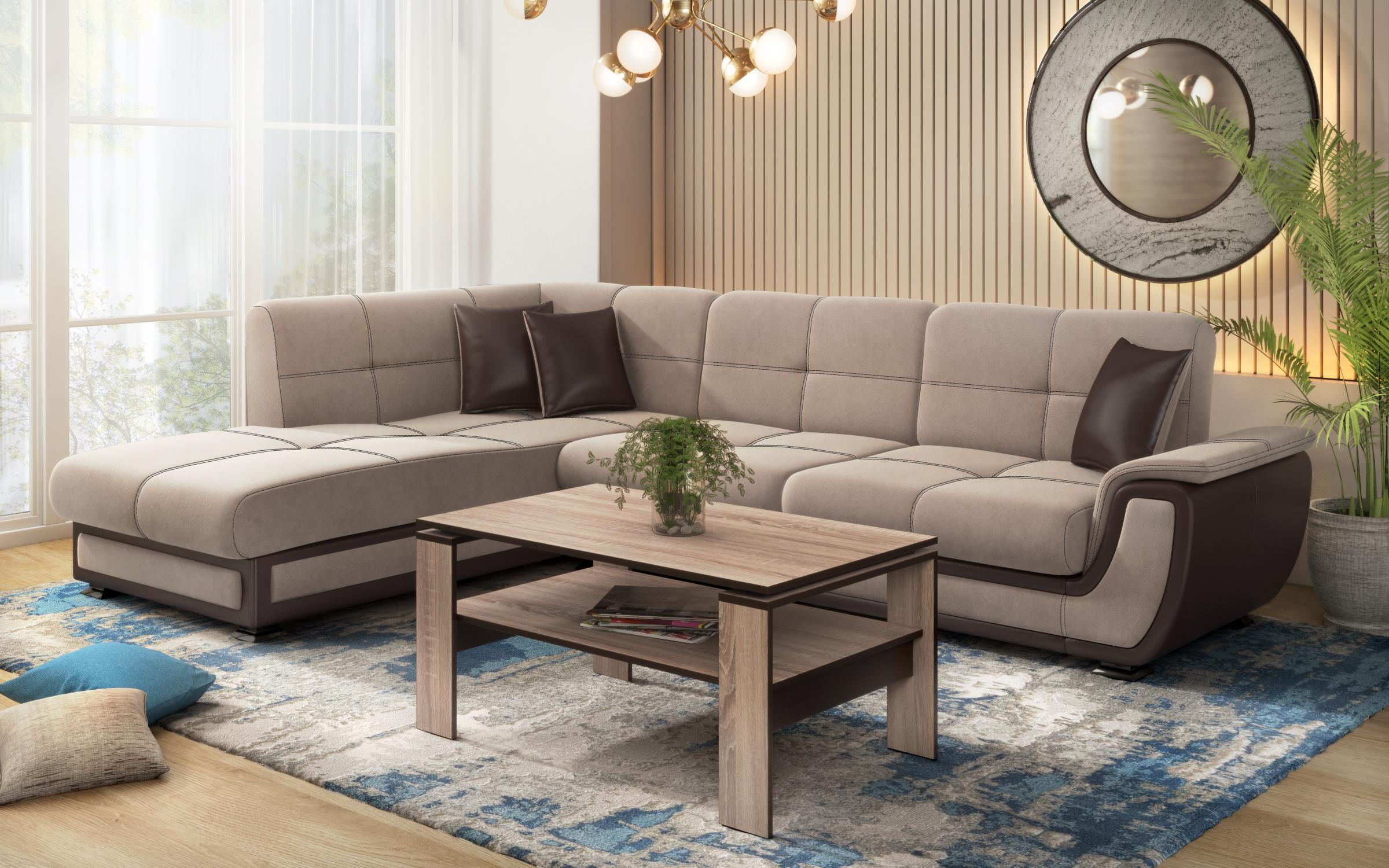 Coltar extensibil + mecanism click- clack Princess II, bej inchis + piele maro  4